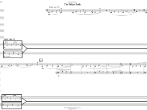 The Other Path for chamber sextet (cl, vlc, pf, 3perc)